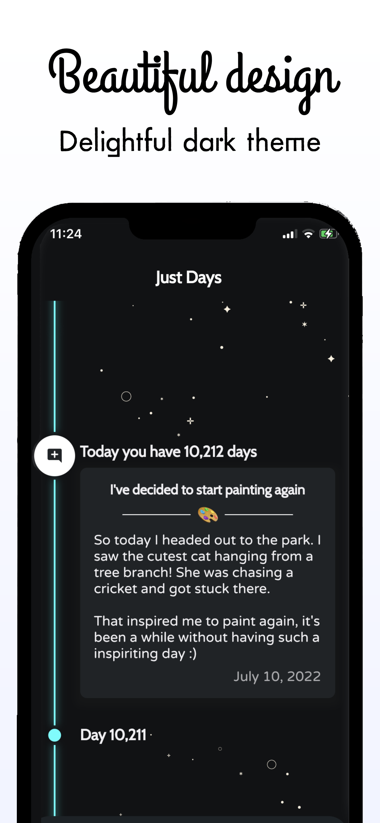 Journal app UI 