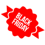 Black Friday tiny ribbon logo