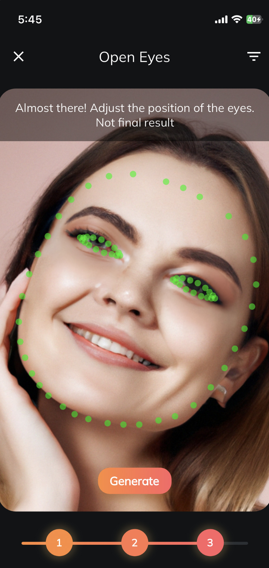 App to open closed eyes